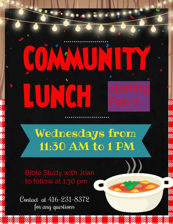 Community Lunch Is Back - Lakeshore Community Church